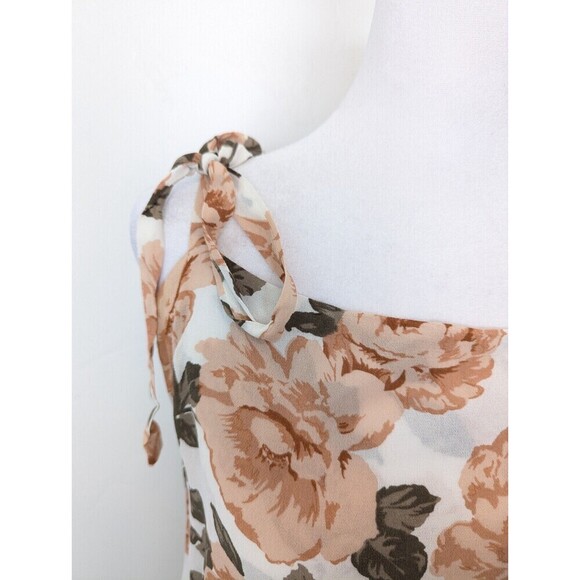 Reformation Dixie Dress Womens Size S White Floral Roses - Picture 3 of 12